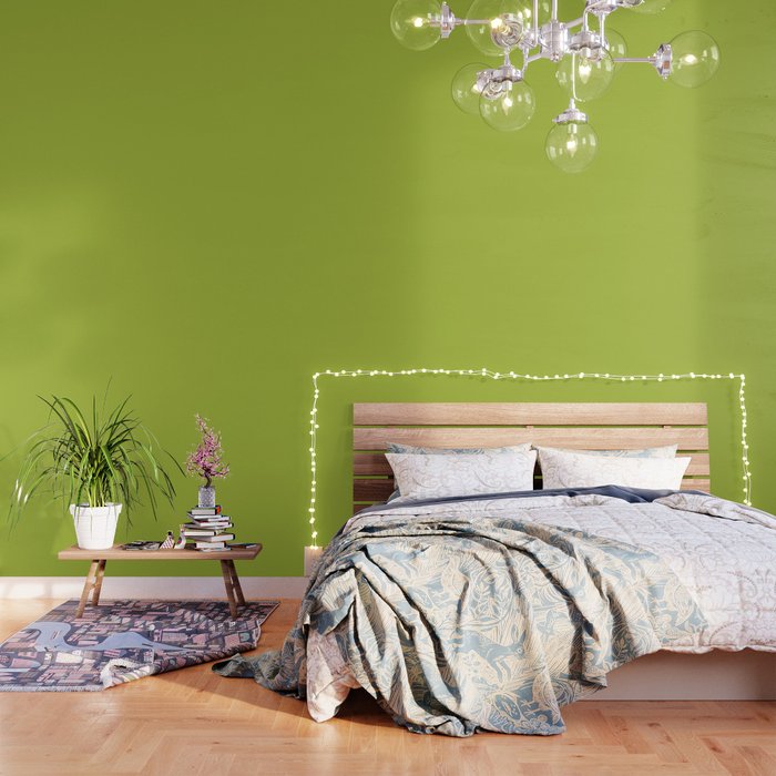 Chartreuse Green Solid Color Wallpaper Gallery Image 3