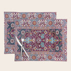 Romanian  Antique  Double Niche Carpet Print Placemat Gallery Image 1