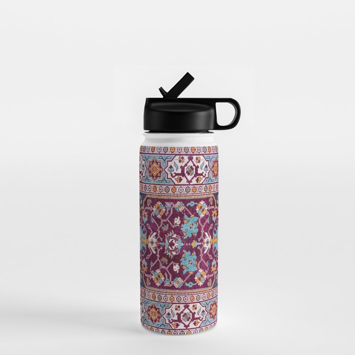 Romanian  Antique  Double Niche Carpet Print Water Bottle Gallery Image 1