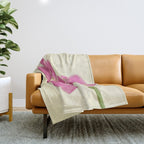 Pink Orchid Throw Blanket Gallery Image 1