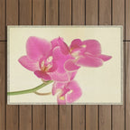 Pink Orchid Outdoor Rug Gallery Image 1