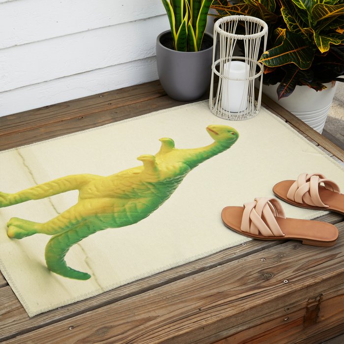 Dinosaur Attack Outdoor Rug Gallery Image 2