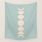 Minimal Moon Phases IX Wall Tapestry Gallery Image 4