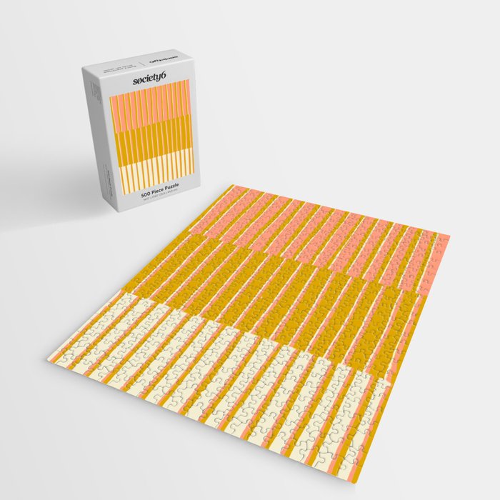 Peach, Tulip & Cream | PATTERN 09: The Retro Edition Jigsaw Puzzle Gallery Image 2