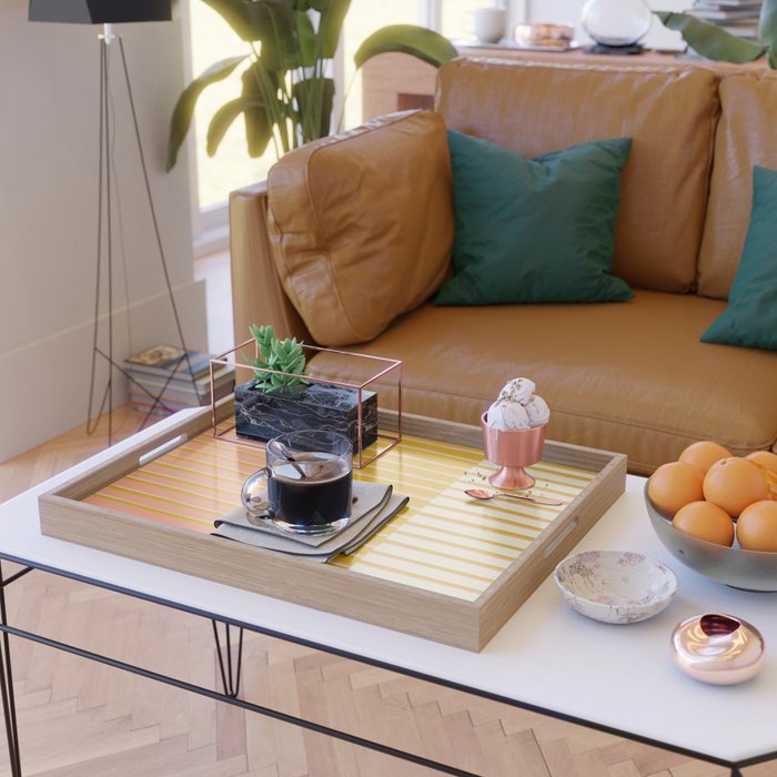 Peach, Tulip & Cream | PATTERN 09: The Retro Edition Serving Tray Gallery Image 2