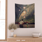 Light Explosions In Our Sky Wall Tapestry Gallery Image 2