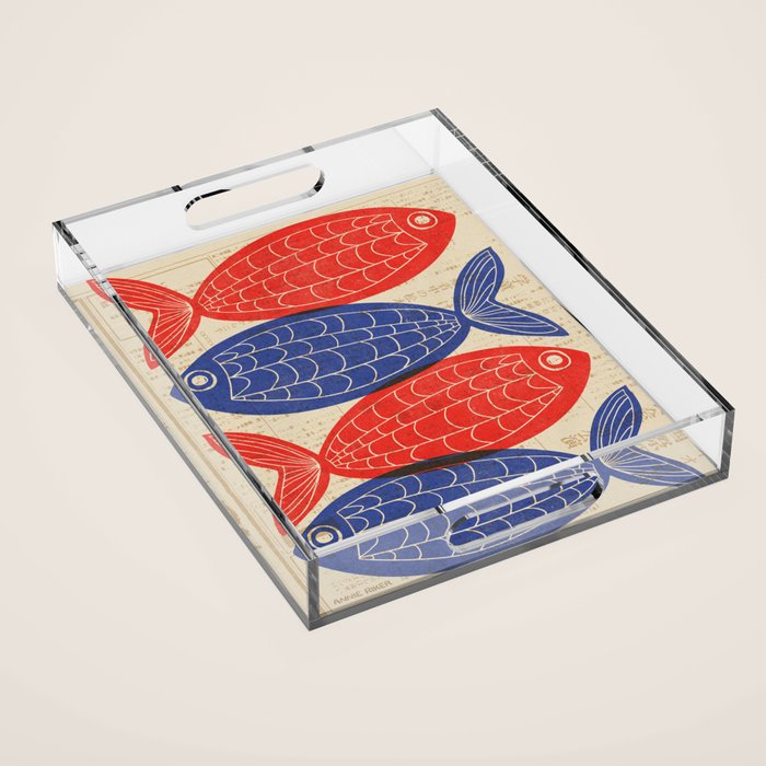 Red Fish, Blue Fish Acrylic Tray Gallery Image 1