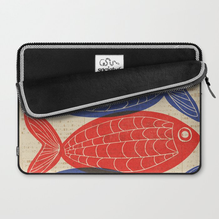 Red Fish, Blue Fish Laptop Sleeve Gallery Image 2