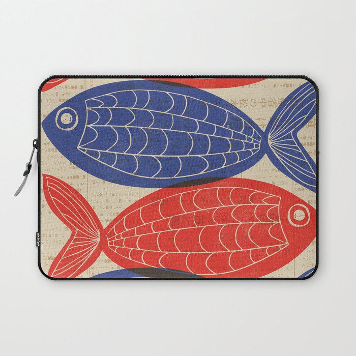 Red Fish, Blue Fish Laptop Sleeve Gallery Image 1