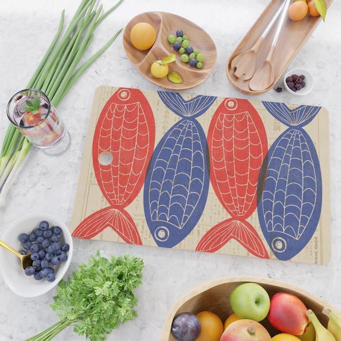 Red Fish, Blue Fish Cutting Board Gallery Image 2
