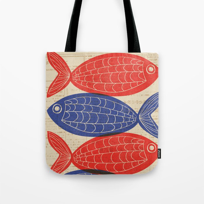Red Fish, Blue Fish Tote Bag Gallery Image 1