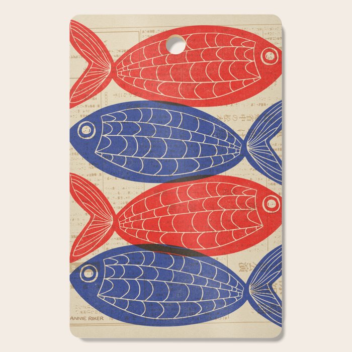 Red Fish, Blue Fish Cutting Board Gallery Image 1
