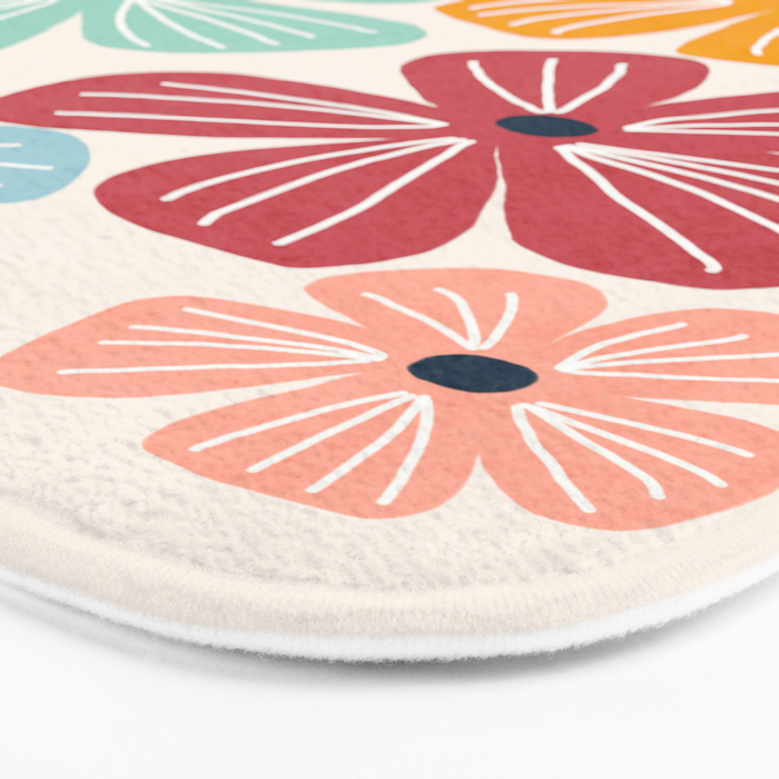 Frangipani flowers - bright Bath Mat Gallery Image 3