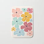 Frangipani flowers - bright Bath Mat Gallery Image 1