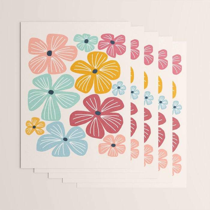 Frangipani flowers - bright Wrapping Paper Gallery Image 3