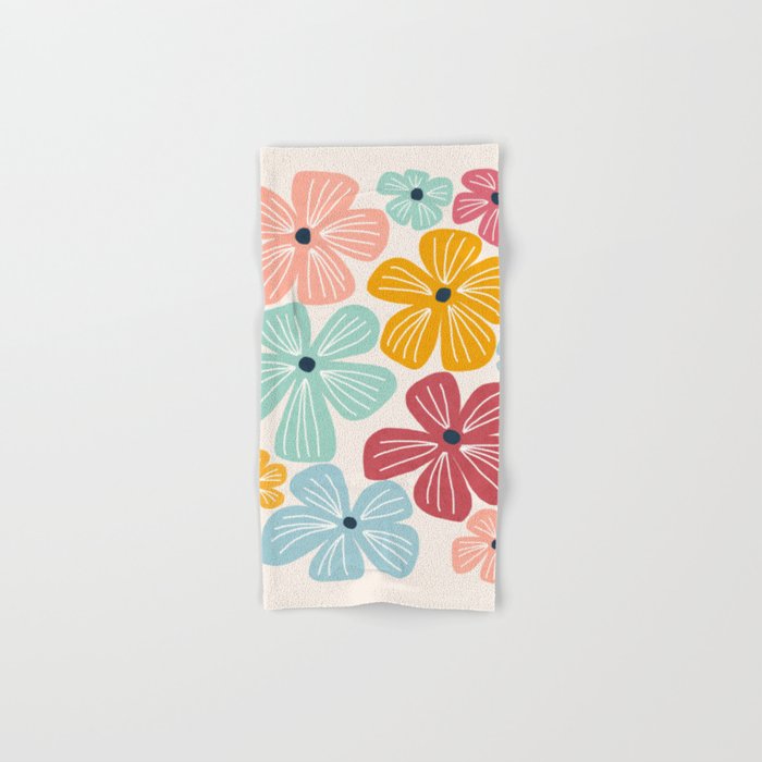 Frangipani flowers - bright Bath Towel Gallery Image 1