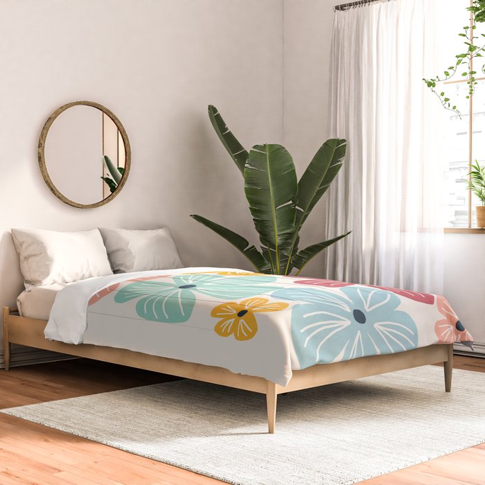 Frangipani flowers - bright Comforter Gallery Image 2