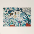 nature Japanese painting Welcome Mat Gallery Image 1