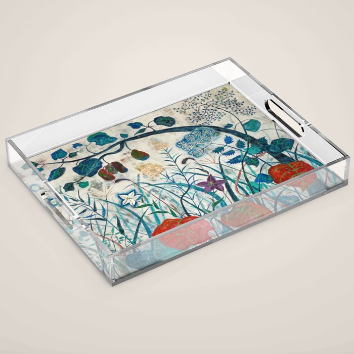 nature Japanese painting Acrylic Tray Gallery Image 1