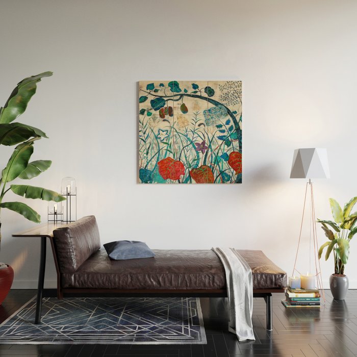 nature Japanese painting Wood Wall Art Gallery Image 2