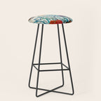nature Japanese painting Stool Gallery Image 1
