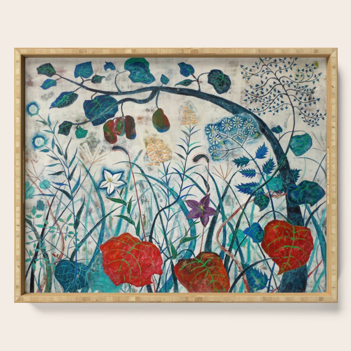 nature Japanese painting Serving Tray Gallery Image 1