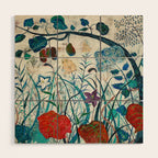 nature Japanese painting Wood Wall Art Gallery Image 1