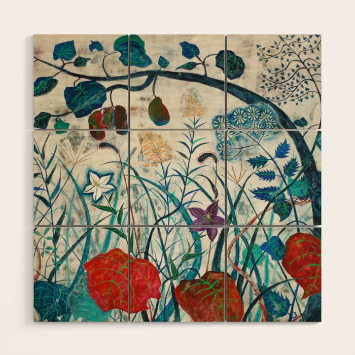 nature Japanese painting Wood Wall Art Gallery Image 1