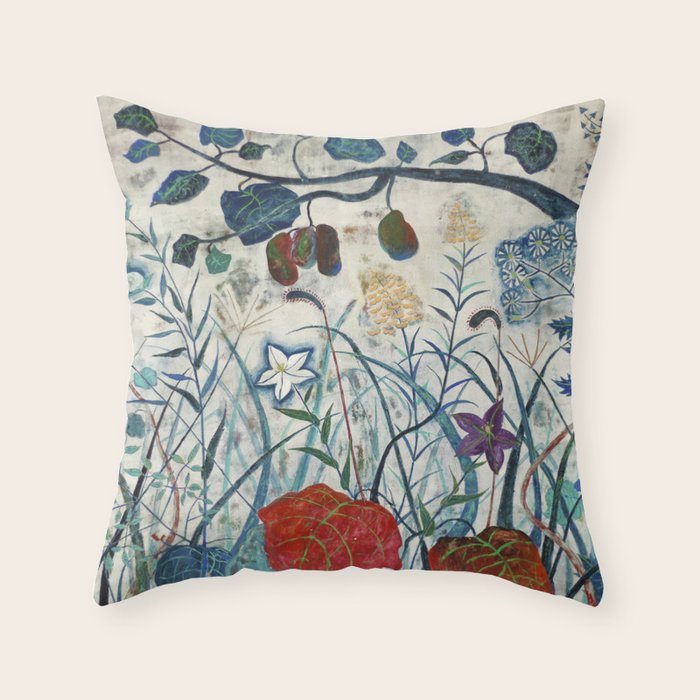 nature Japanese painting Throw Pillow Gallery Image 6