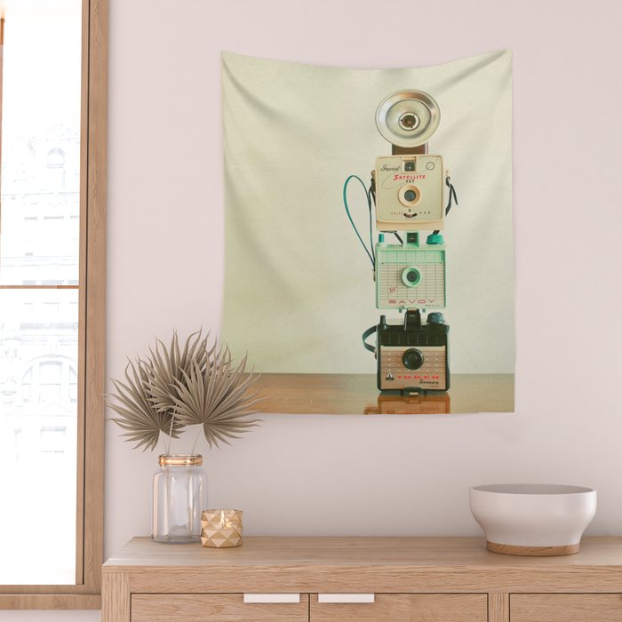 Tower of Cameras Wall Tapestry Gallery Image 2