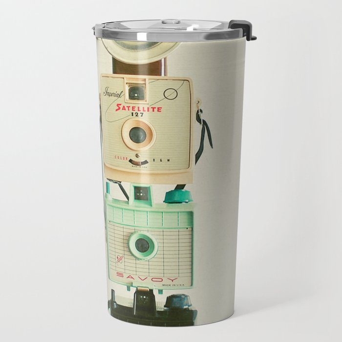 Tower of Cameras Travel Mug Gallery Image 2