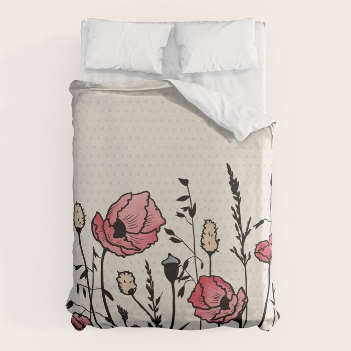Summer Field (neutral remix) Duvet Cover Gallery Image 6