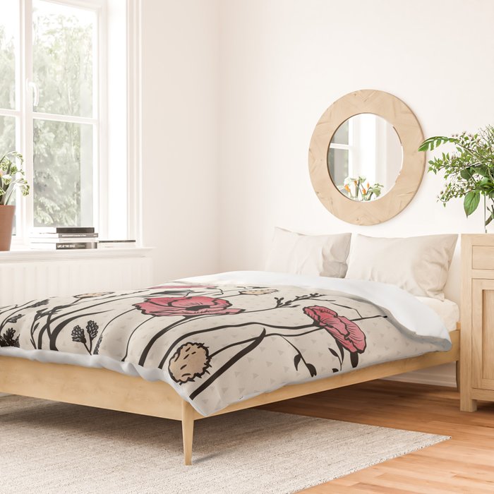 Summer Field (neutral remix) Duvet Cover Gallery Image 2