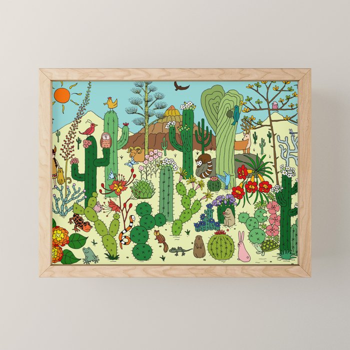 Arizona Desert Museum Mini Art Print Gallery Image 1
