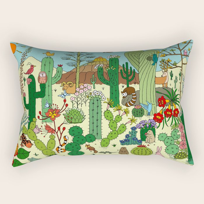 Arizona Desert Museum Rectangular Pillow Gallery Image 1