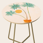 Colorful SoCal Palm Tree Scene Side Table Gallery Image 2