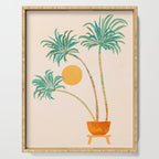 Colorful SoCal Palm Tree Scene Serving Tray Gallery Image 1