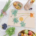 Colorful SoCal Palm Tree Scene Cutting Board Gallery Image 2