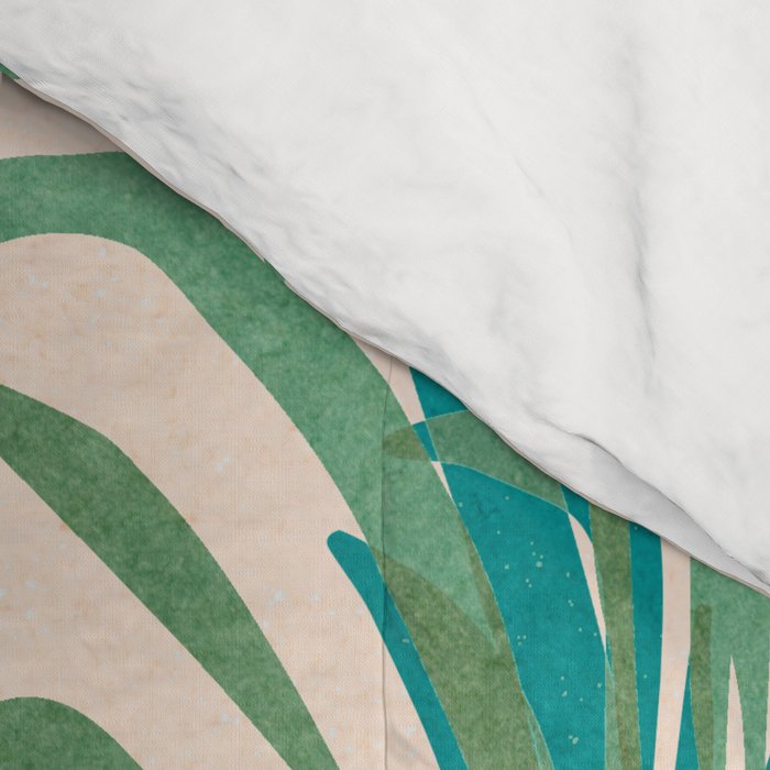 Colorful SoCal Palm Tree Scene Comforter Gallery Image 4