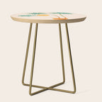 Colorful SoCal Palm Tree Scene Side Table Gallery Image 1