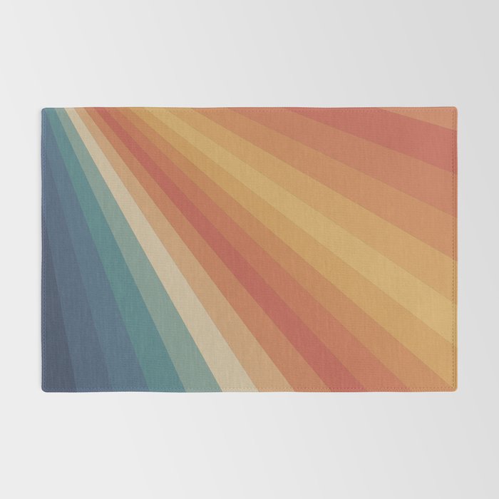 Retro 70s Sunrays Rug Gallery Image 2