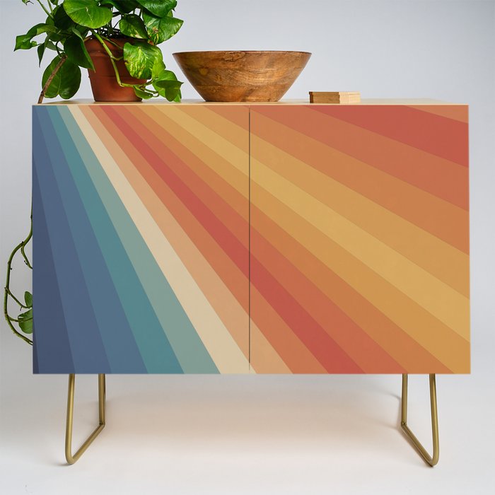 Retro 70s Sunrays Credenza Gallery Image 1