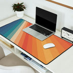 Retro 70s Sunrays Desk Mat Gallery Image 2