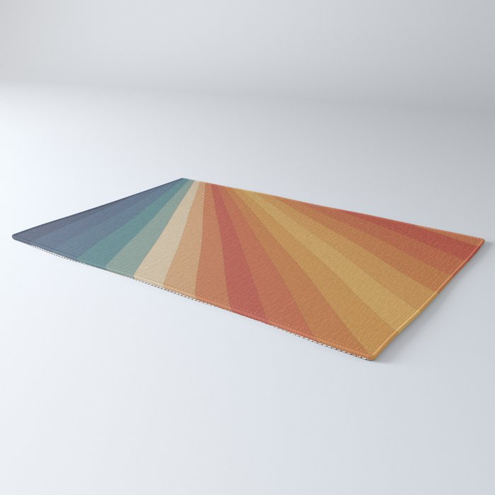 Retro 70s Sunrays Rug Gallery Image 3