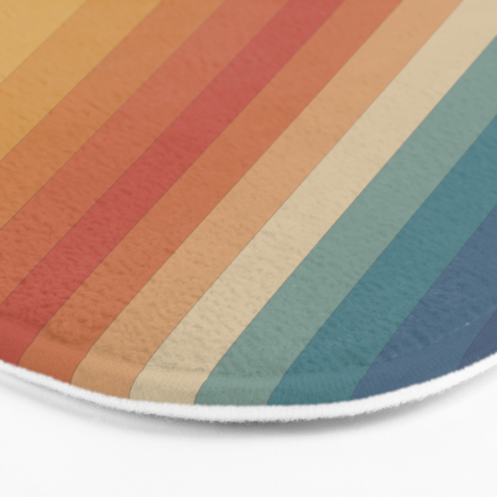 Retro 70s Sunrays Bath Mat Gallery Image 3