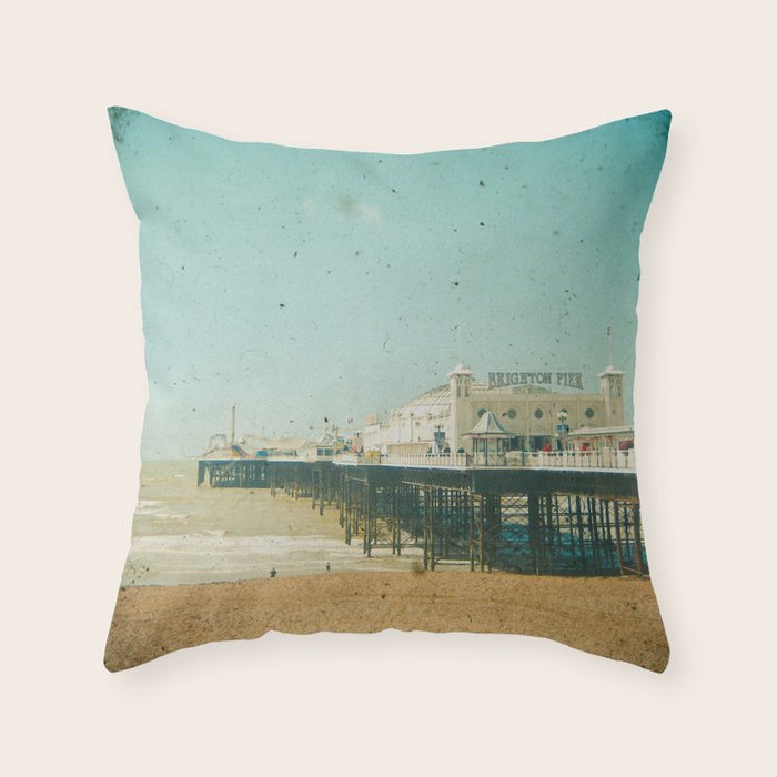 Brighton Pier Throw Pillow Gallery Image 1