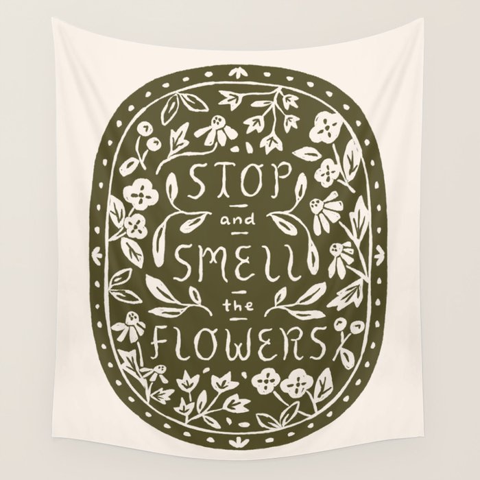 Stop and Smell the Flowers Wall Tapestry Gallery Image 4