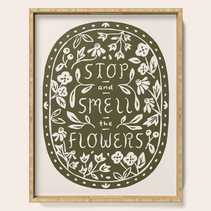 Stop and Smell the Flowers Serving Tray Gallery Image 1