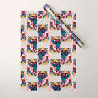 Nordic Pug Wrapping Paper Gallery Image 1