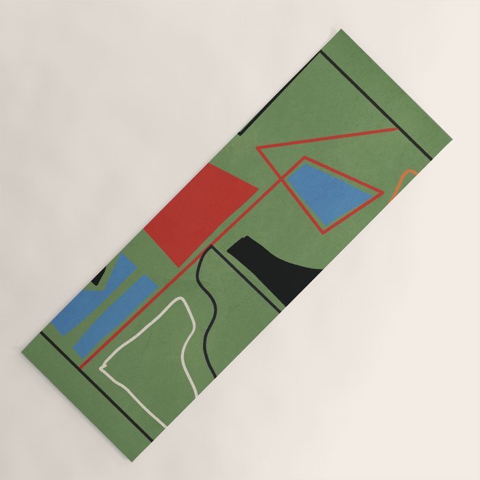 Modern Abstract Minimal Shapes 42 Yoga Mat Gallery Image 1